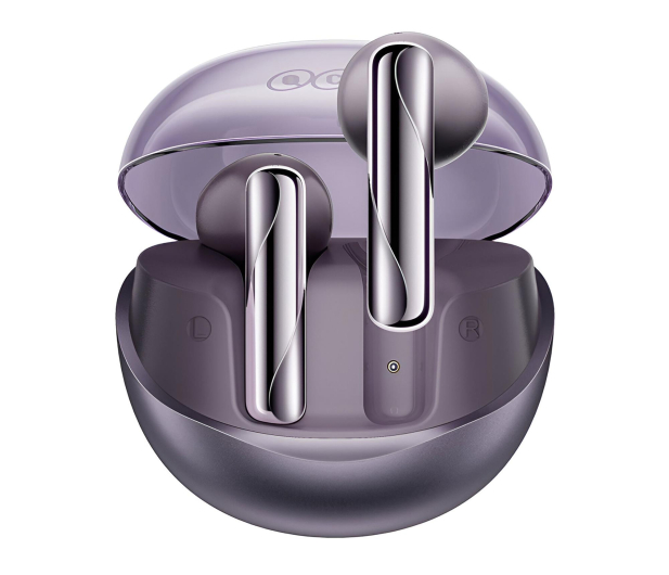 QCY AilyBuds Clear T32 Fioletowe - 1322151 - zdjęcie